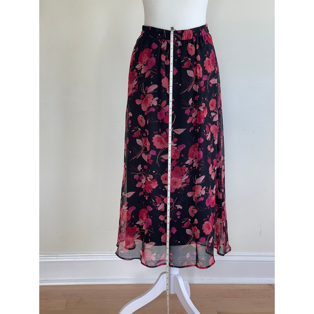 Red Blazer and Floral Midi Skirt 2 Piece Suit Set Women Professional  Size 14 - Picture 9 of 16